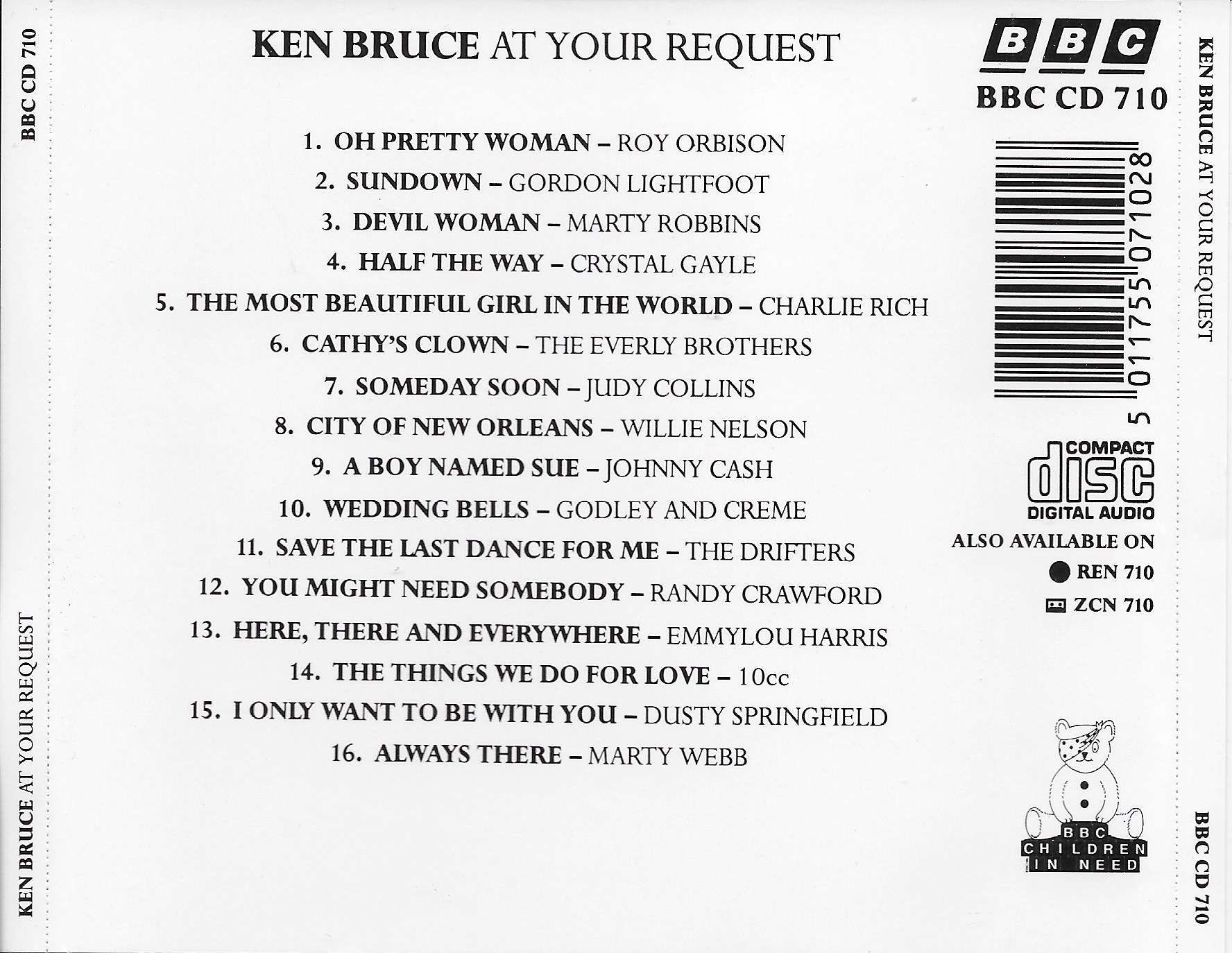 Back cover of BBCCD710